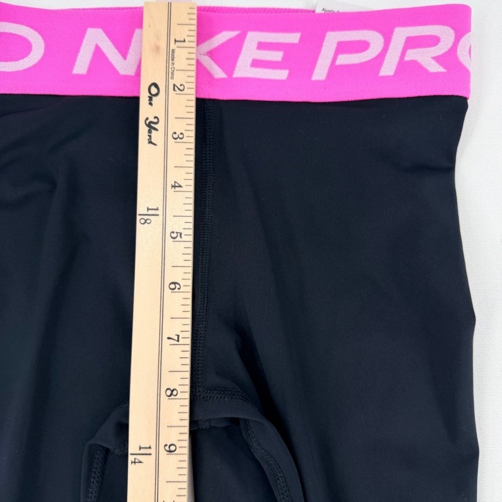 Nike Pro 365 Dri-FIT Leggings Women XS Black Pink Logo Tights NWT - Picture 9 of 14